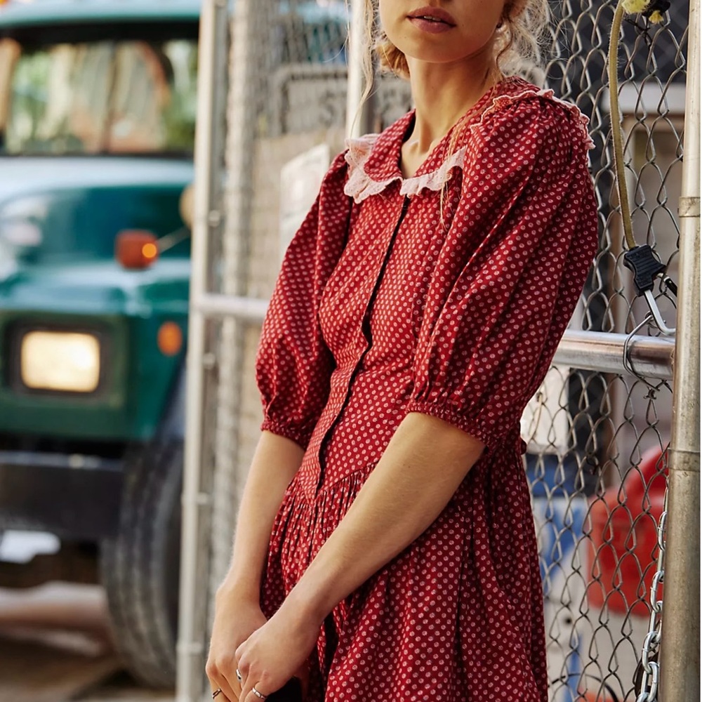 Vintage Red Polka Dot Dress